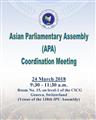 APA Coordination and Cooperation meeting in the sideline of  138th IPU Assembly